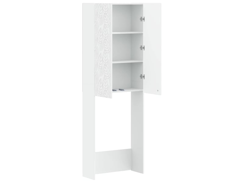  Armoire de toilette, meuble de toilette delft blanc 66x25.5x190 cm  - Conforama D