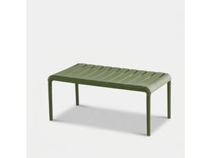 Table basse de salon et jardin en polypropylène arnad - vert foncé