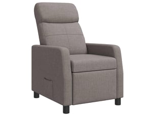Fauteuil relax manuel VIDAXL Tissu marron