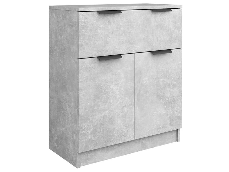  Buffets 3 pcs - bahut - meuble de rangement gris béton bois d'ingénierie  - Conforama E