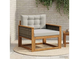 Vidaxl sofa de milieu extérieur naturel