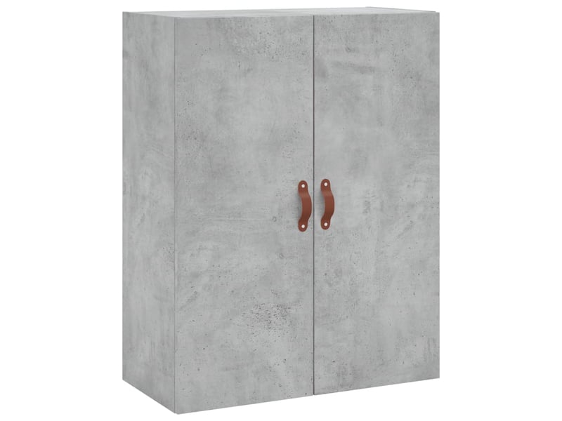  Buffet haut - bahut - meuble de rangement gris béton 69,5x34x180 cm bois d'ingénierie  - Conforama E