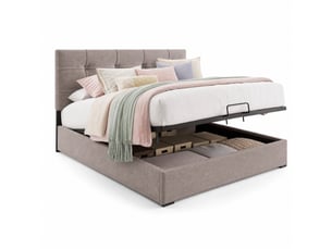 Lit coffre 140x200 cm TCQPZ coloris gris