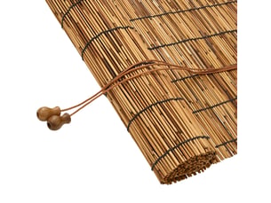Store enrouleur, store à rouleau marron 120 x 220 cm roseau cf45289
