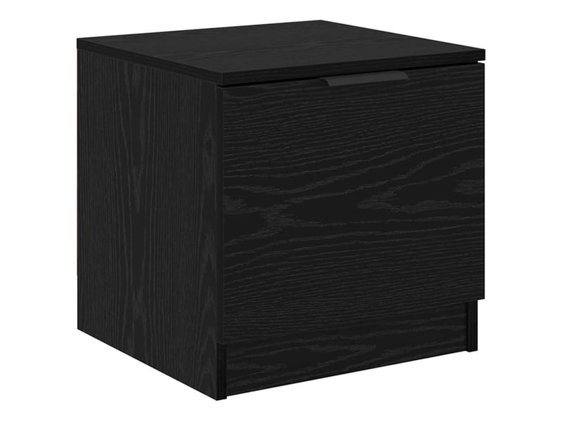 Table de chevet - table de lit 2 pc chêne noir 40 x 39 x 40cm bois d'ingénierie  - Conforama E