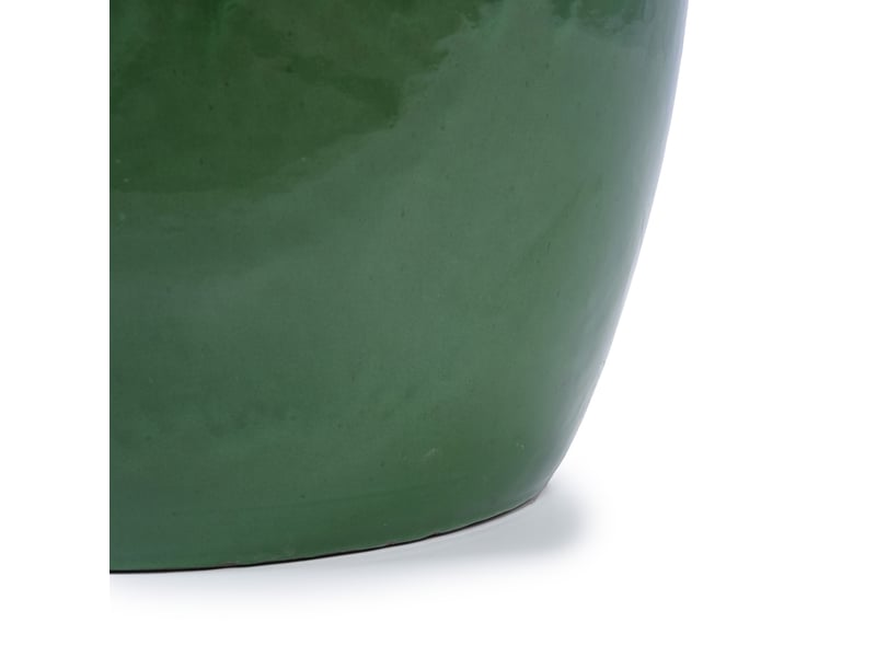  Lot de 3 pots de fleurs en céramique ø 38,130,522,9 cm – vert clair antique – trou de drainage intégré  - Conforama E