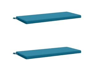 Lot de 2 coussins de banc, coussins d'assise soest 100 % polyester bleu clair cf57083
