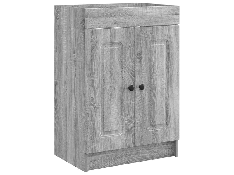Ensemble de mobilier de salle de bain sonoma gris shl1939 - Conforama D