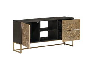Meuble tv coloris marron 105 cm <strong></strong>  <strong></strong>
