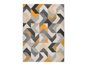 Tapis atticgo gladys gris rectangulaire moderne - 100% polypropylène, envers jute
