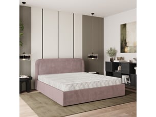 Lit coffre 160x200 cm <strong>MASSENO</strong> <strong></strong> coloris rose