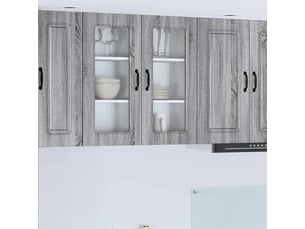Meuble mural de cuisine | armoire de cuisine 2 pcs gris sonoma shl1042