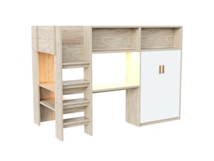 Lit mezzanine 90x200 cm MAISONORA   coloris naturel