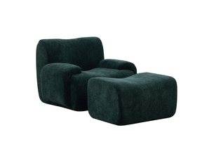 Fauteuil fixe TCQPZ Tissu vert