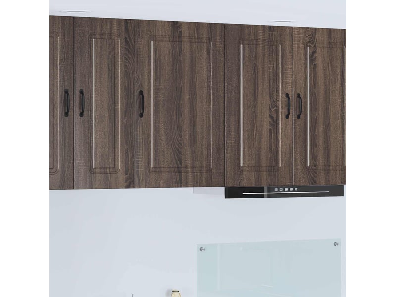  Meuble mural de cuisine | armoire de cuisine chêne brun 40x31x80cm shl8583  - Conforama B