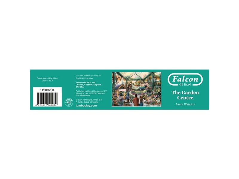  Puzzle jumbo 1000 pieces le garden centre illustration laura watkins dos bleu 1110500135 - Conforama D