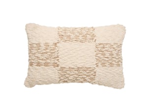 Coussin ameya rectangulaire 38x58cm beige