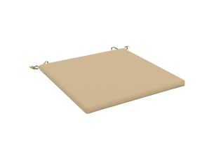 Coussin de siège, coussin d'assise 1 pièce soest 100 % polyester beige cf55543