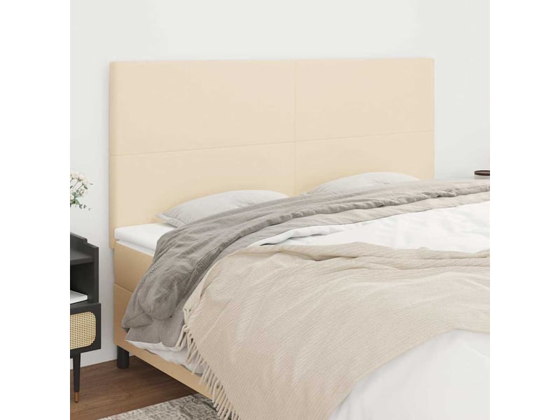  Tête de lit, décoration murale crème 160x5x118128 cm tissu  - Conforama B