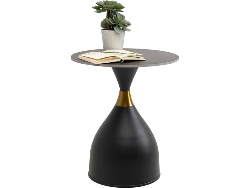 table d'appoint wish noire 50cm kare design  - Conforama D