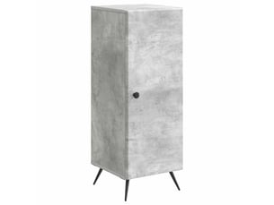 Buffet - bahut - meuble de rangement gris béton 33 x 34,5 x 90 cm bois d'ingénierie