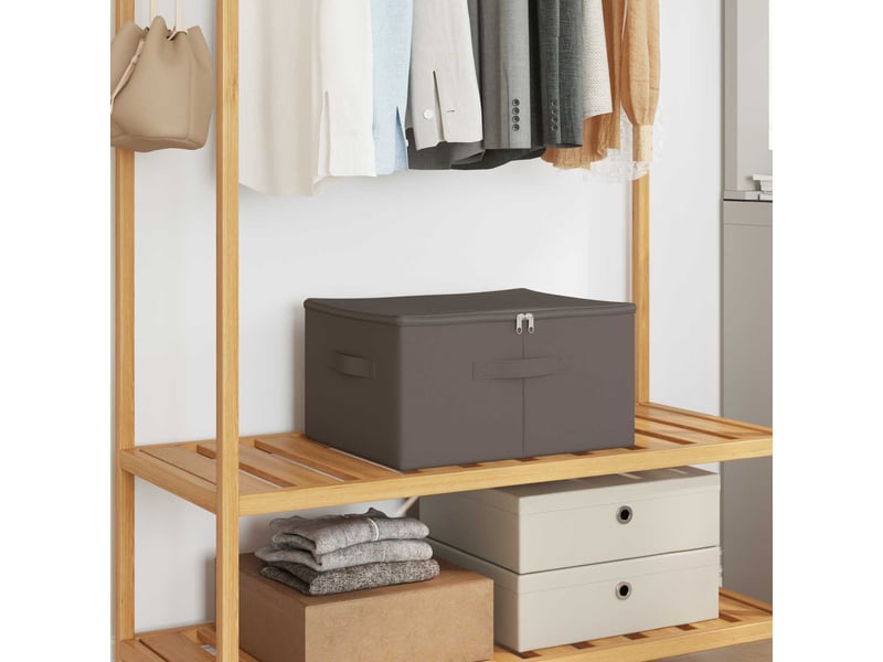  Boîte de rangement 24 pcs tissu intissé 43x34x23 cm 33,6 l shl36453  - Conforama B