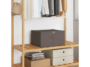 Boîte de rangement 24 pcs tissu intissé 43x34x23 cm 33,6 l shl36453