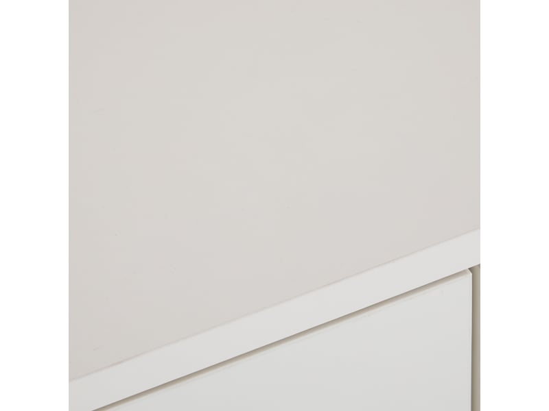  Meuble à chaussures 90x35x99 cm, armoire de rangement blanche avec étagères modulables, design contemporain pour entrée ou salon, poids 35,2 kg  - Conforama D