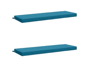 Lot de 2 coussins de banc, coussins d'assise soest 100 % polyester bleu clair cf57082