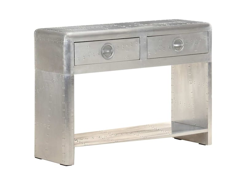 Buffet - bahut - meuble de rangement de style aviation 110x35x75 cm métal  - Conforama B