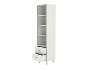 Vitrine coloris blanc <strong>VIVRYN</strong> <strong></strong> - 40 cmx165 cm