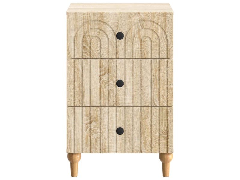  Table de chevet - cabinet de chevet - table de nuit chêne sonoma 43 x 41 x 66,5 cm  - Conforama D