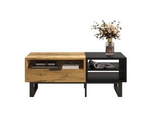 Table basse rectangulaire coloris bicolore <strong>MAISENTIEL</strong> <strong></strong> - 50 cmx100 cm