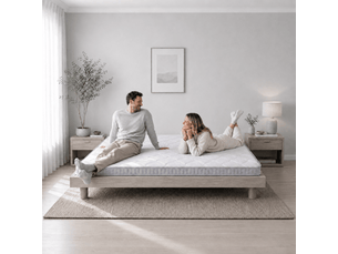Matelas 140x200 cm <strong>OOIILLEE</strong>  <strong>Luxe haut de gamme</strong> Ressorts + mémoire de forme soutien Medium épaisseur 10 cm