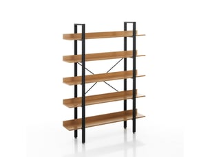 Étagère murale industrielle en acier et bois kyle 5 evo