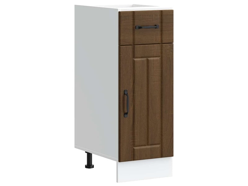  Meuble de rangement, armoire de cuisine lucca chêne marron bois ingénierie shl5769  - Conforama A