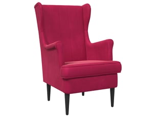 Fauteuil relax manuel VIDAXL  Velours rouge