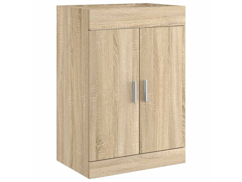  Ensemble de mobilier de salle de bain chêne sonoma shl785  - Conforama D