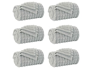 Couverture jetée de canapé 6 pcs gris 270x240 cm 9.93 kg toison
