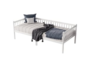 Lit banquette 90x200 cm SOGEU   coloris blanc
