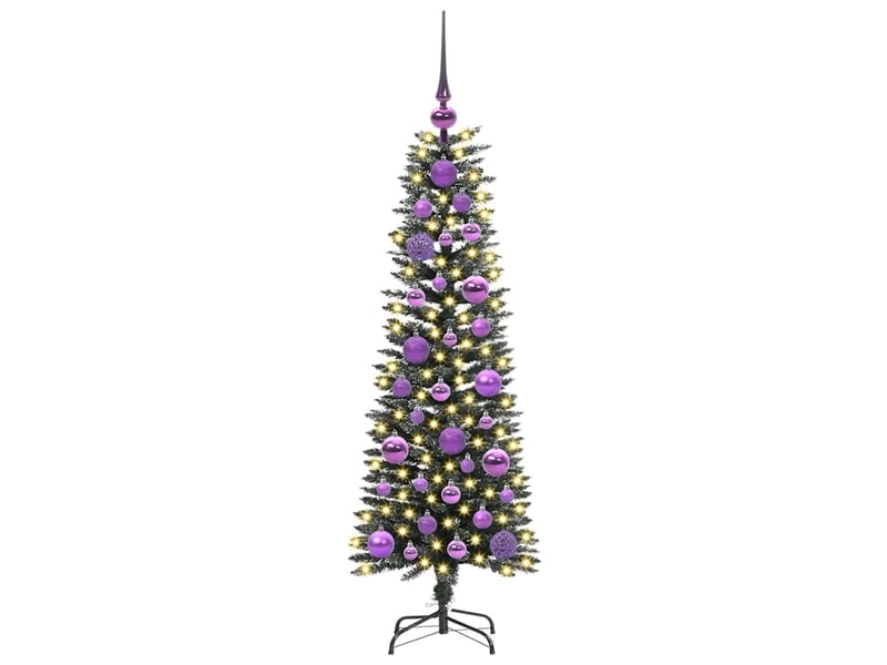  Sapin de noël - arbre de noël artificiel vert 120 cm pvc, plastique et acier  - Conforama C