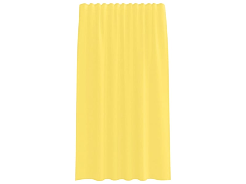  Lot de 2 rideaux en voile, voilages avec passe-tringles jaune cf44468  - Conforama D