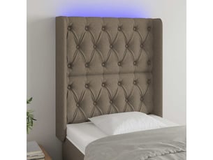Tete de lit A poser largeur 83 cm   taupe