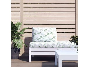 Lot de 2 coussins de palette, coussins de canapé motif de feuilles tissu oxford cf59570