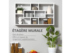 Etagère 85 cm coloris blanc