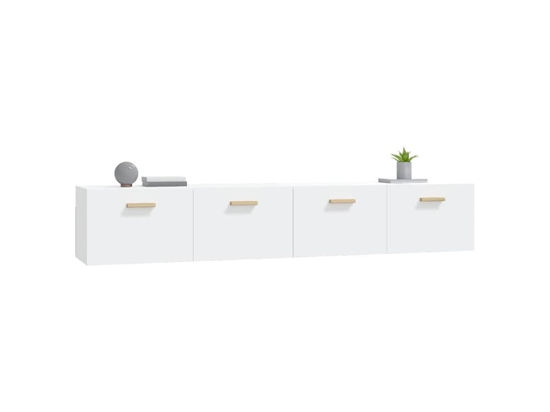  Armoires murales 2 pcs salon blanc 100x36,5x35cm bois d'ingénierie shl1983  - Conforama D
