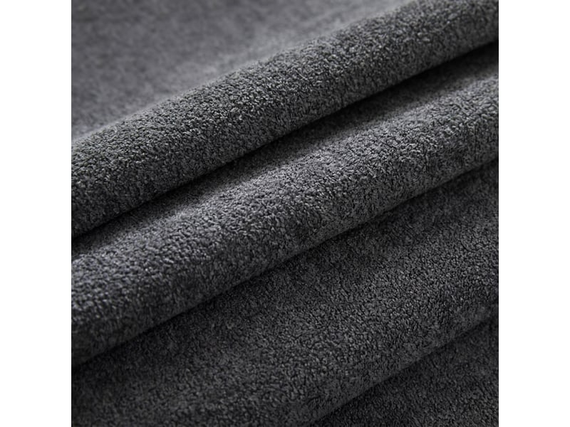  Banc de rangement anthracite 156 cm avec coffre et accoudoirs enroulés, bout de lit  - Conforama E