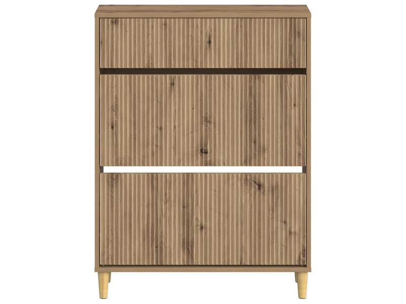  Meuble à chaussure, cabinet à chaussures arnhem 78x24x103 cm bois d'ingénierie shl639  - Conforama D