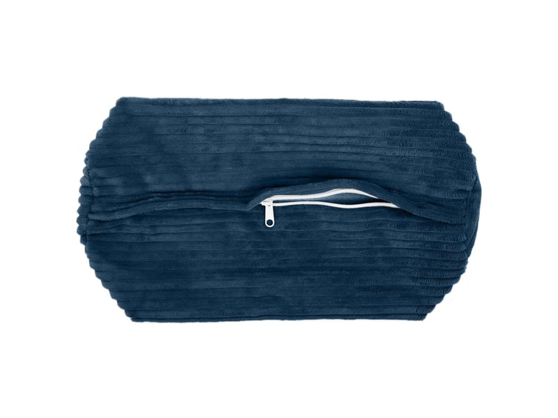  Lot de 6 housses de coussin heerlen bleu marine ø 15 x 40 cm cf49915  - Conforama D