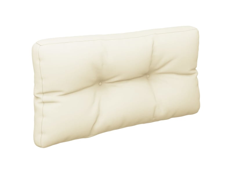  Coussin de palette, coussin de chaise, coussin de canapé crème 80x40x12 cm tissu cf55341  - Conforama D